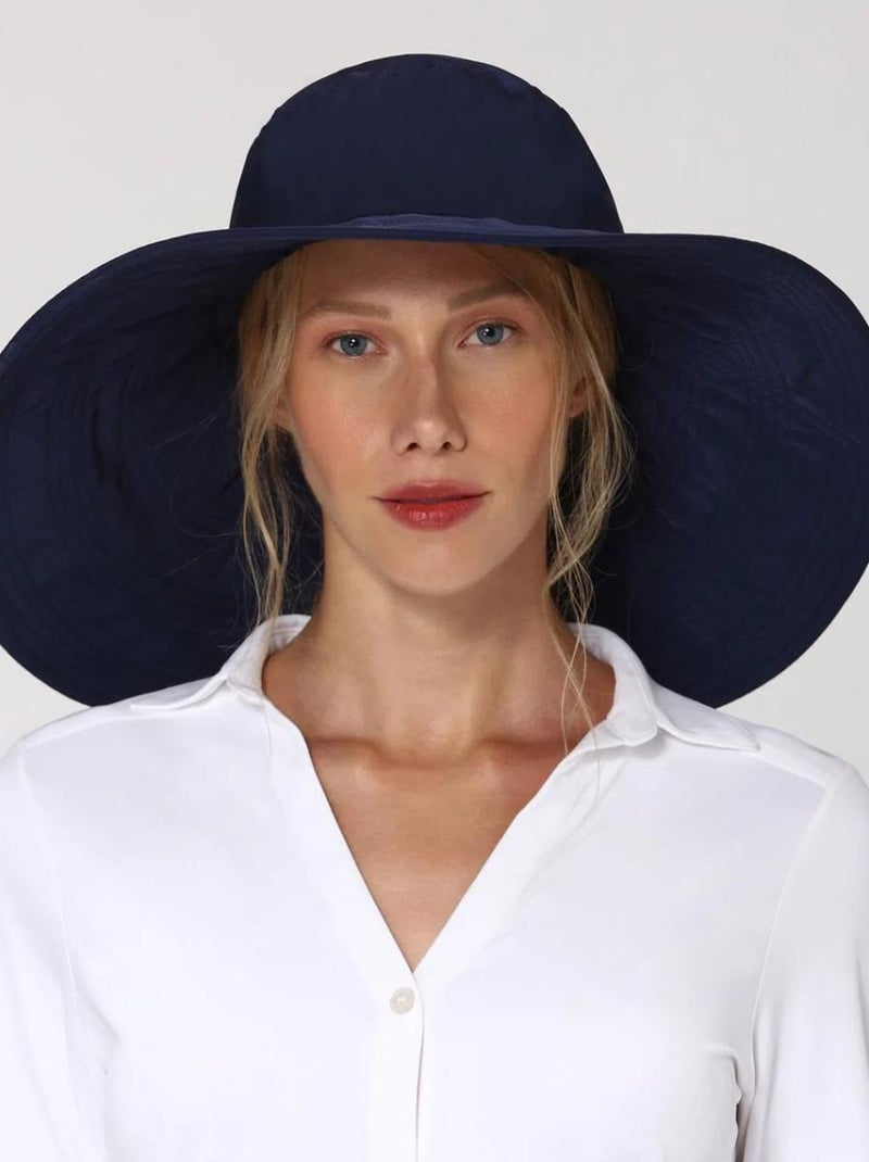Chapeau souple/capeline Beverly Hills Marinho Bleu marine - Kiabi