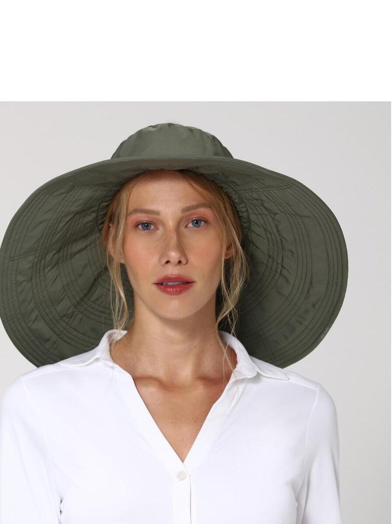 Chapeau souple/capeline Beverly Hills Verde Militar Upf50+ Bleu marine - Kiabi