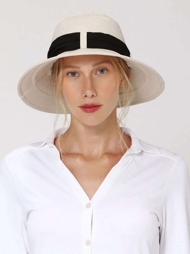 Chapeau souple/capeline Paris Ville Areia UPF 50+ Beige - Kiabi