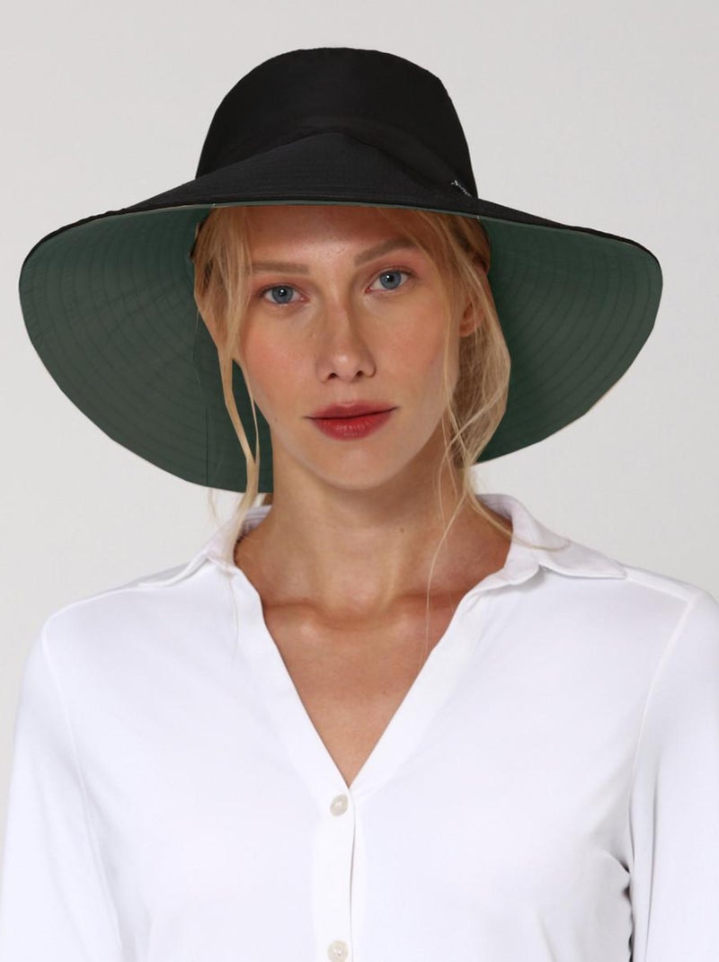 Chapeau souple/capeline San Diego Preto Verde Upf50+ Noir - Kiabi