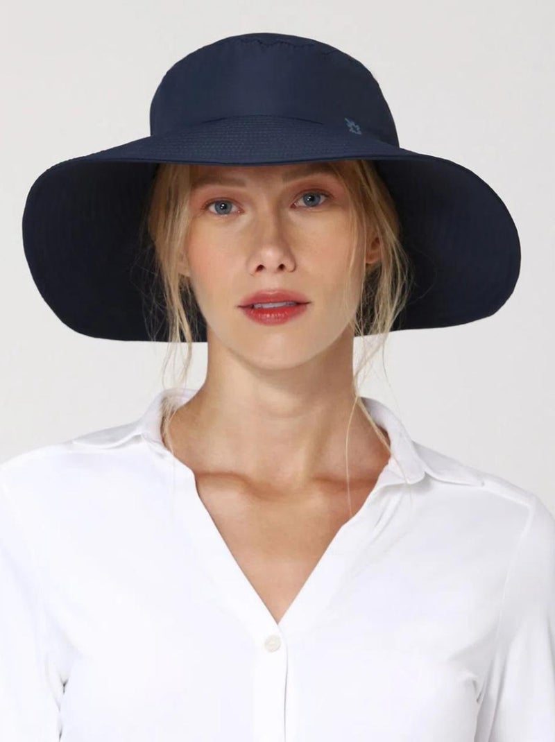 Chapeau souple/capeline  UPF 50+ UV Line Bleu marine - Kiabi
