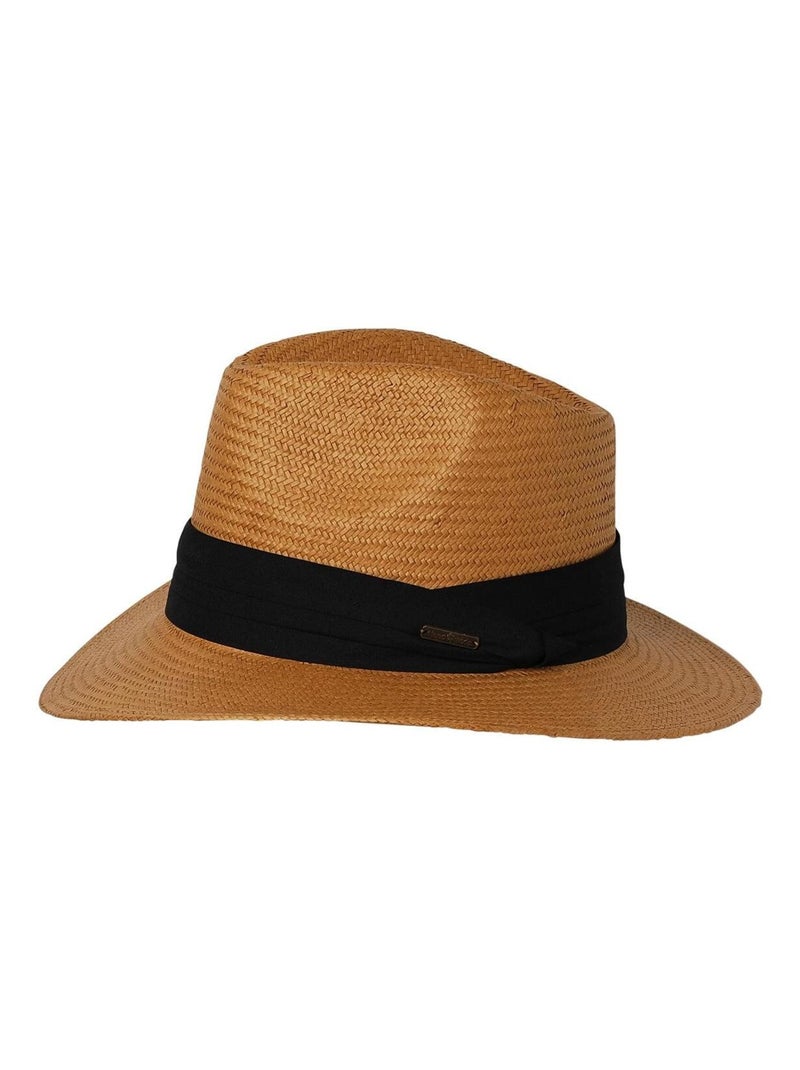 Chapeau style panama WILL Marron - Kiabi