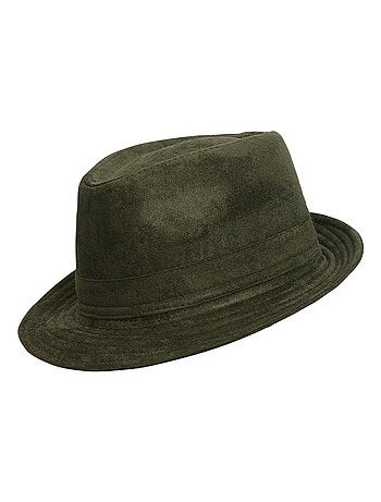 Chapeau trilby aspect daim