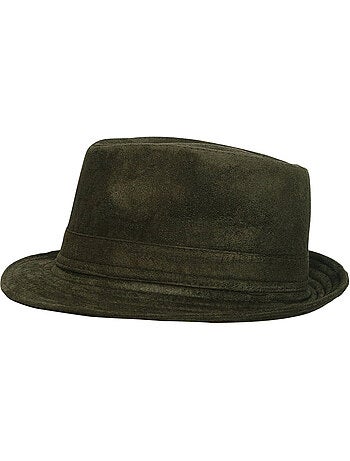 Chapeau trilby aspect daim