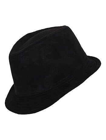 Chapeau trilby aspect daim