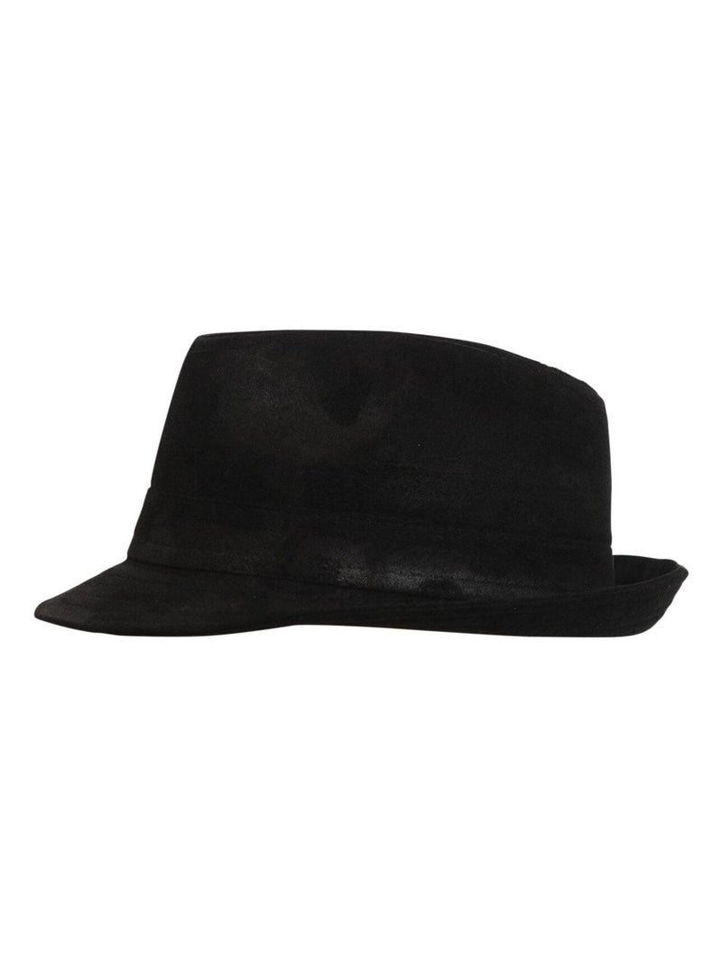 Chapeau trilby aspect daim Noir - Kiabi