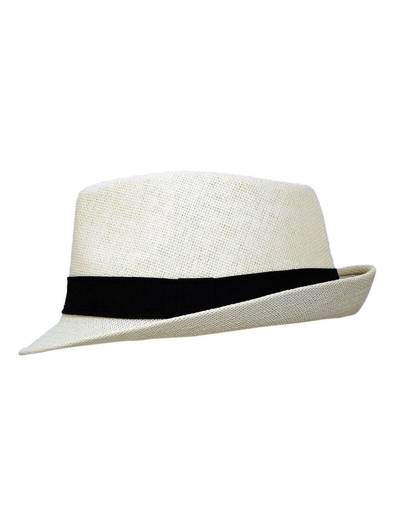 Chapeau trilby BRAD Beige - Kiabi