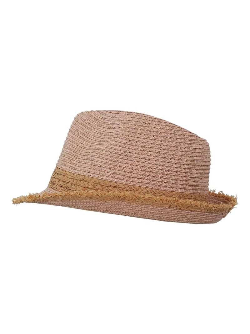 Chapeau trilby DANIELLO Rose clair - Kiabi