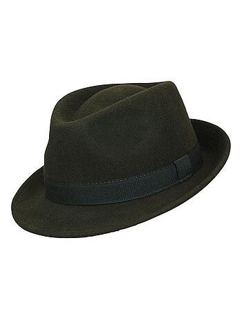Chapeau Trilby Homme Laine SAPPORO Italien – Feutre 100% Laine – Automne Hiver