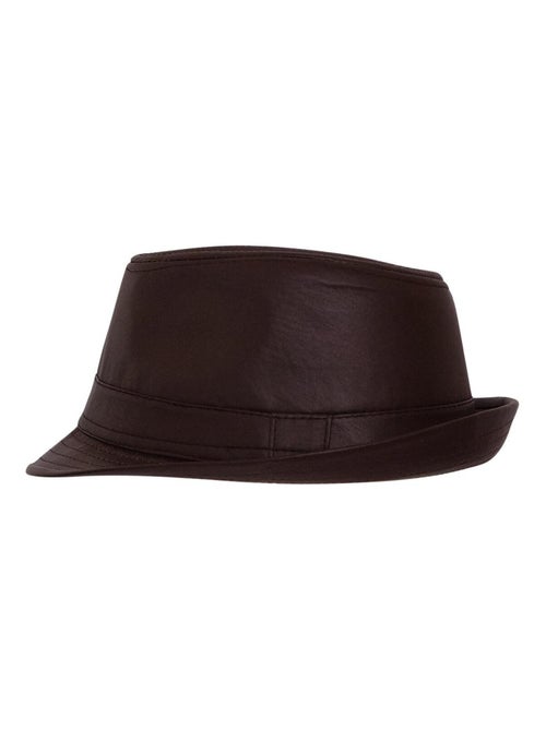 Chapeau trilby façon cuir MAX - Kiabi