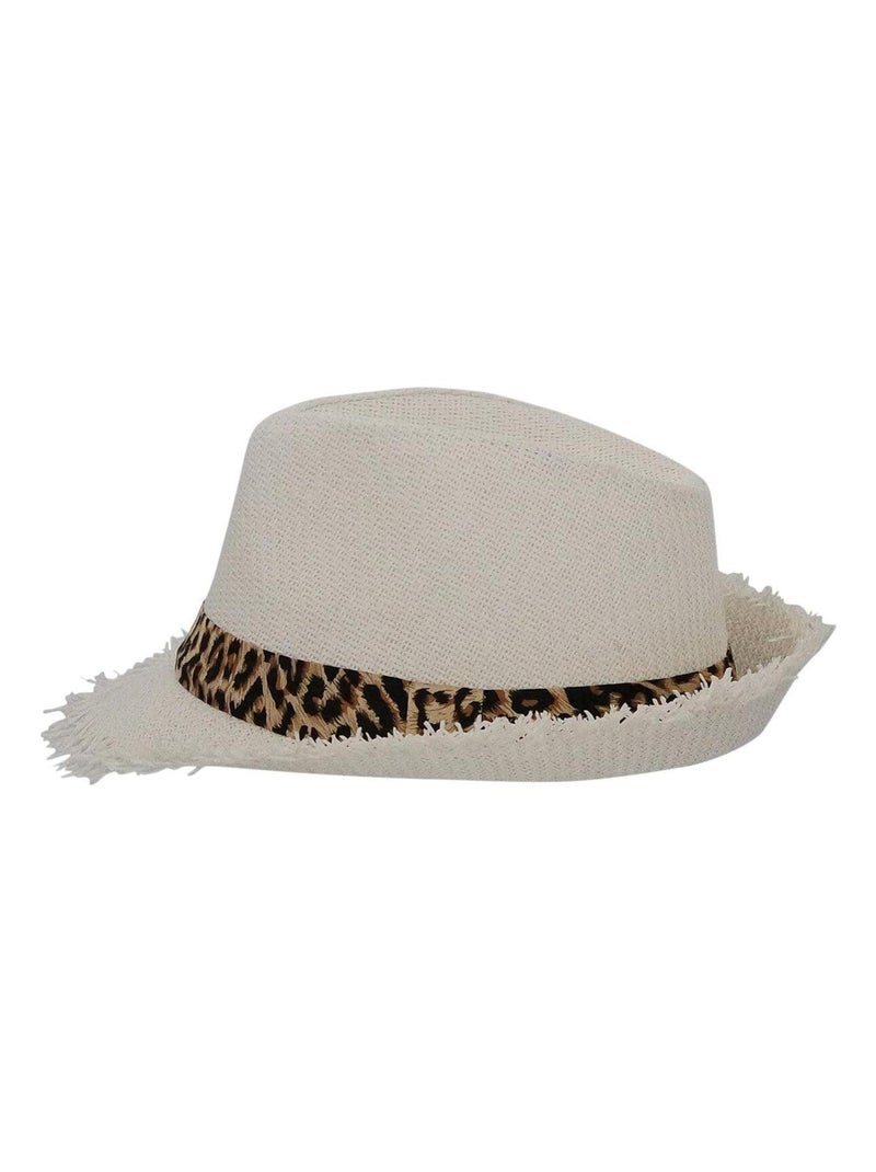 Chapeau trilby GASPARD Blanc - Kiabi