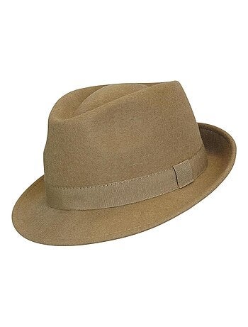 Chapeau Trilby Homme Laine SAPPORO Italien – Feutre 100% Laine – Automne Hiver
