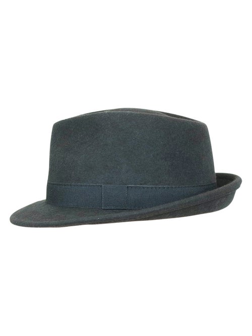 Chapeau Trilby Homme Laine SAPPORO Italien – Feutre 100% Laine – Automne Hiver - Kiabi