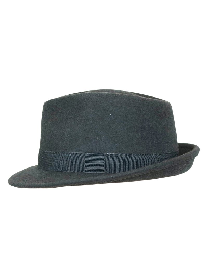Chapeau Trilby Homme Laine SAPPORO Italien – Feutre 100% Laine – Automne Hiver Gris - Kiabi