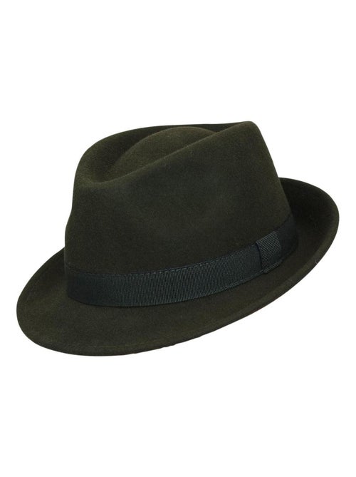Chapeau Trilby Homme Laine SAPPORO Italien – Feutre 100% Laine – Automne Hiver - Kiabi Chapeau Trilby Homme Laine SAPPORO Italien – Feutre 100% Laine – Automne Hiver - Kiabi