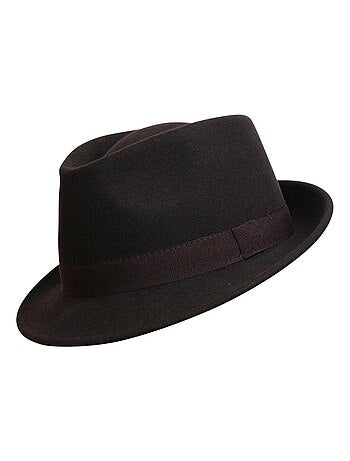 Chapeau Trilby Homme Laine SAPPORO Italien – Feutre 100% Laine – Automne Hiver
