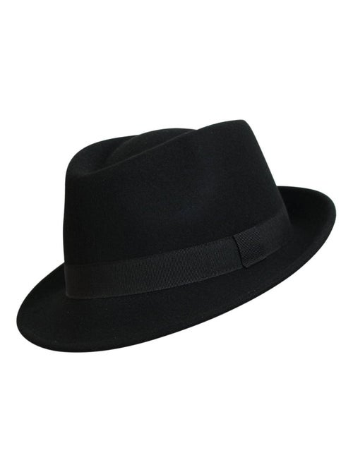 Chapeau Trilby Homme Laine SAPPORO Italien – Feutre 100% Laine – Automne Hiver - Kiabi Chapeau Trilby Homme Laine SAPPORO Italien – Feutre 100% Laine – Automne Hiver - Kiabi