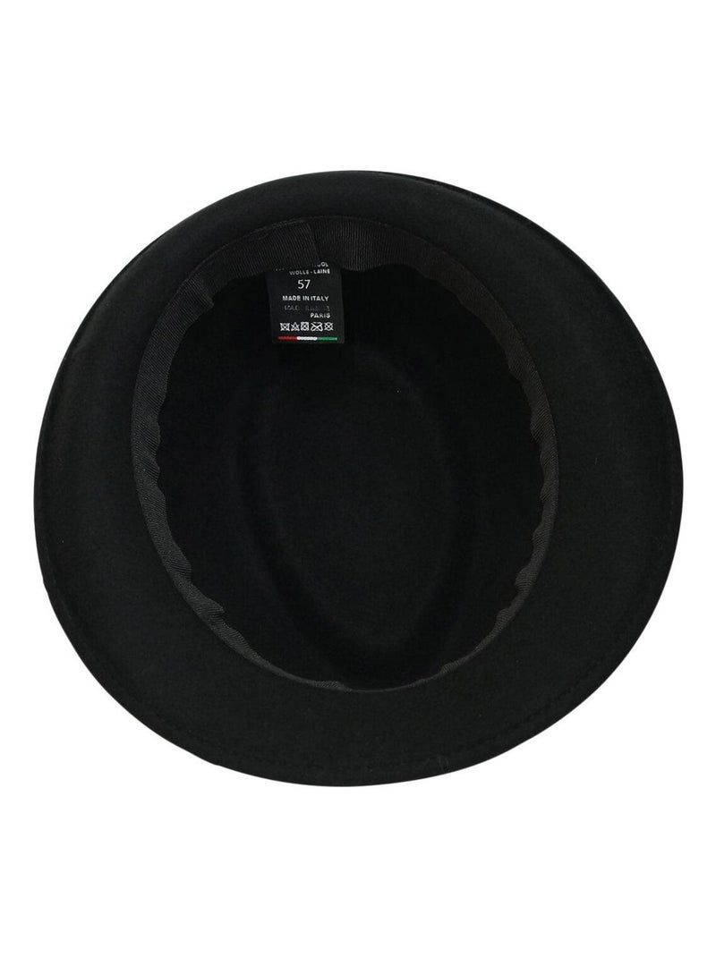 Chapeau Trilby Homme Laine SAPPORO Italien – Feutre 100% Laine – Automne Hiver Noir - Kiabi