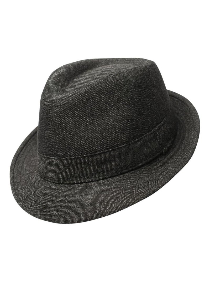 Chapeau trilby KAO Noir - Kiabi