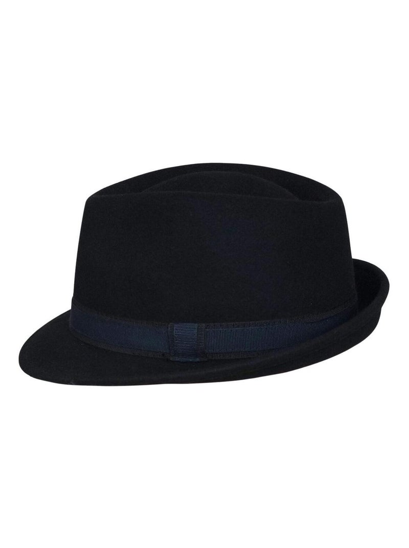 Chapeau trilby laine VERSAILLES Noir - Kiabi