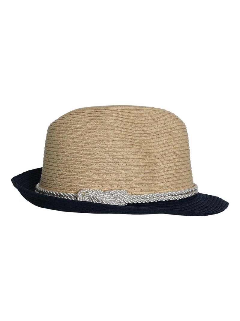 Chapeau trilby MERYLIE Bleu marine - Kiabi