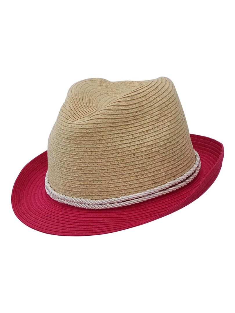 Chapeau trilby MERYLIE Rose fushia - Kiabi