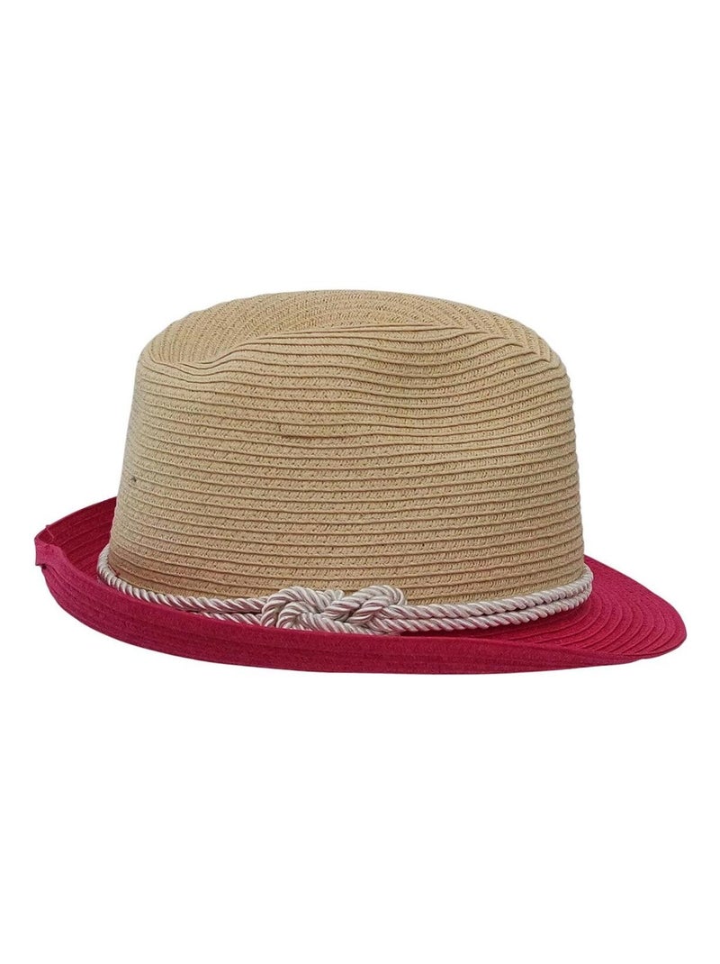 Chapeau trilby MERYLIE Rose fushia - Kiabi