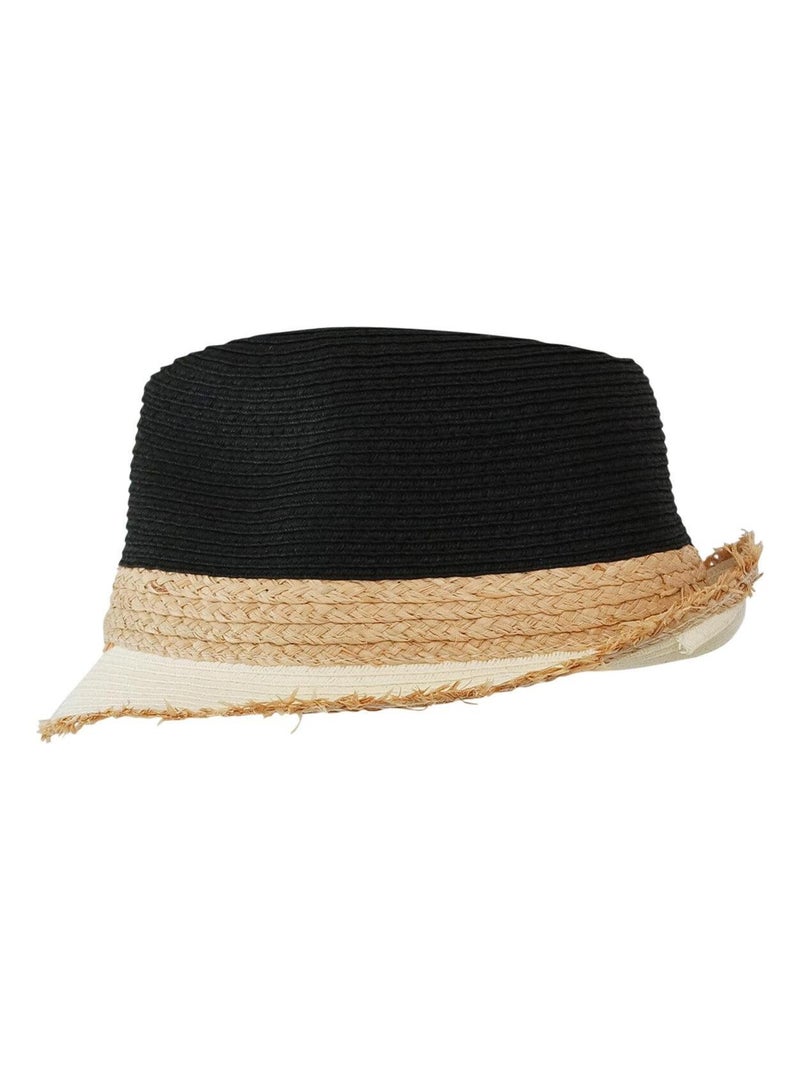 Chapeau trilby RAINA Noir - Kiabi