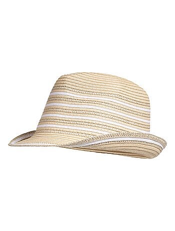 Chapeau trilby rayé femme Isotoner