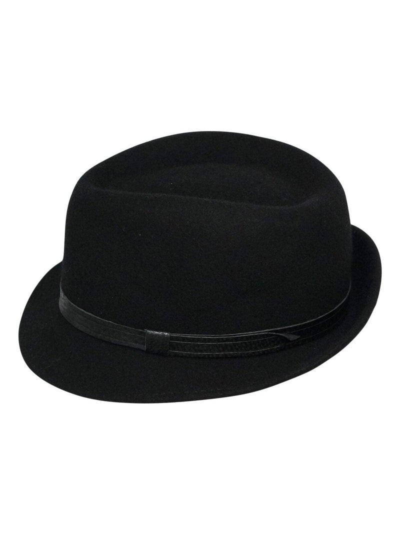 Chapeau trilby ROKIA Noir - Kiabi