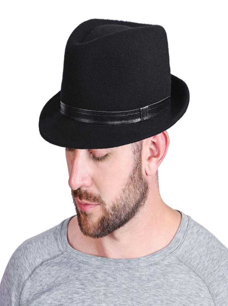 Chapeau trilby ROKIA Noir - Kiabi