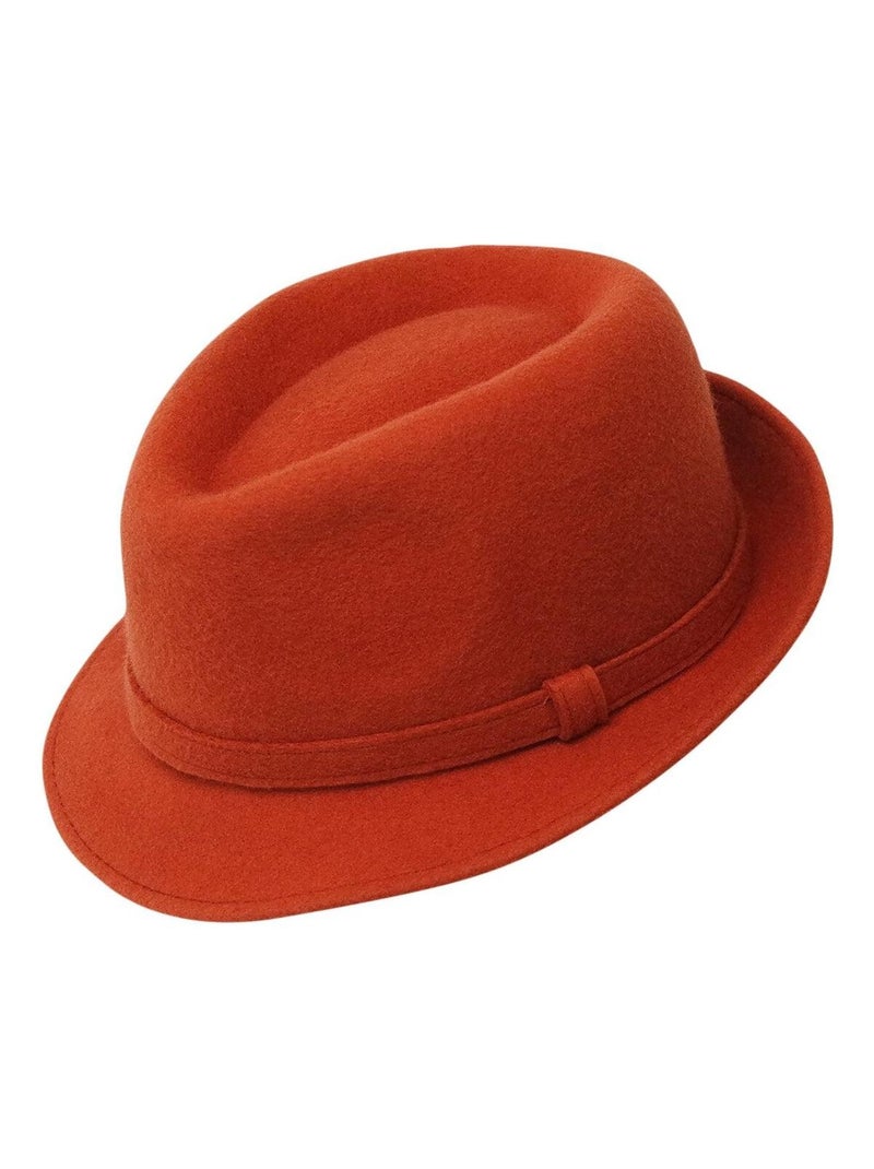 Chapeau trilby ROKIA Orange - Kiabi