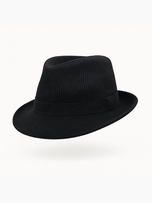 Chapeau trilby velours PAUL - Kiabi