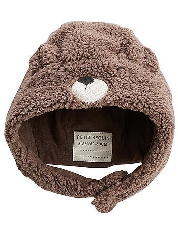 Chapka bébé en sherpa Câlins