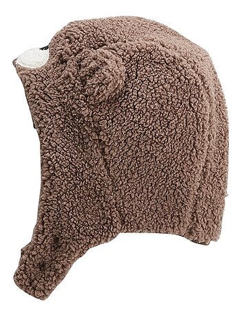 Chapka bébé en sherpa Câlins