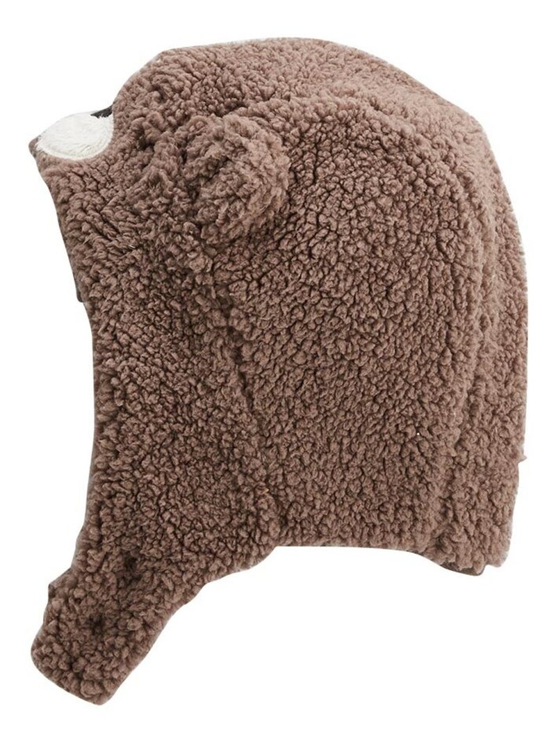 Chapka bébé en sherpa Câlins Marron - Kiabi