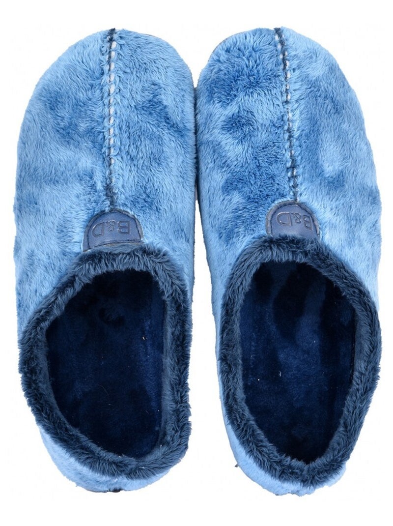 Charentaise Femme Pantoufle PREMIUM Bleu - Kiabi