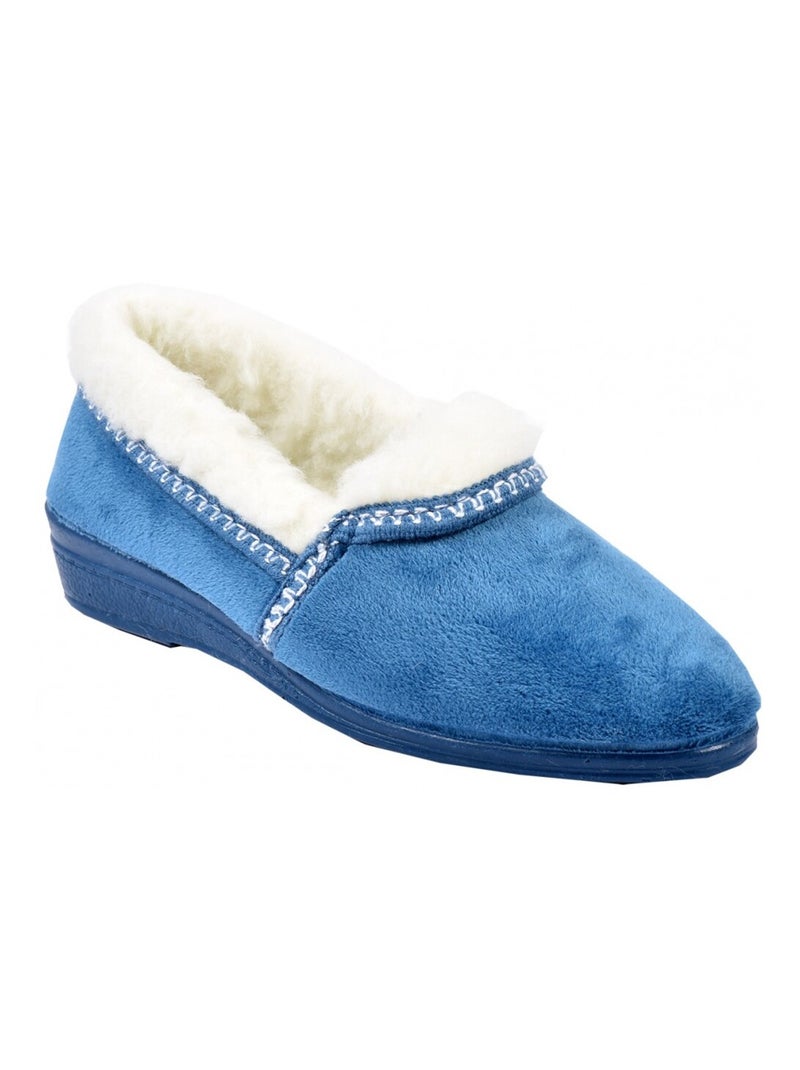 CHARENTAISE Femme Pantoufle PREMIUM Bleu - Kiabi