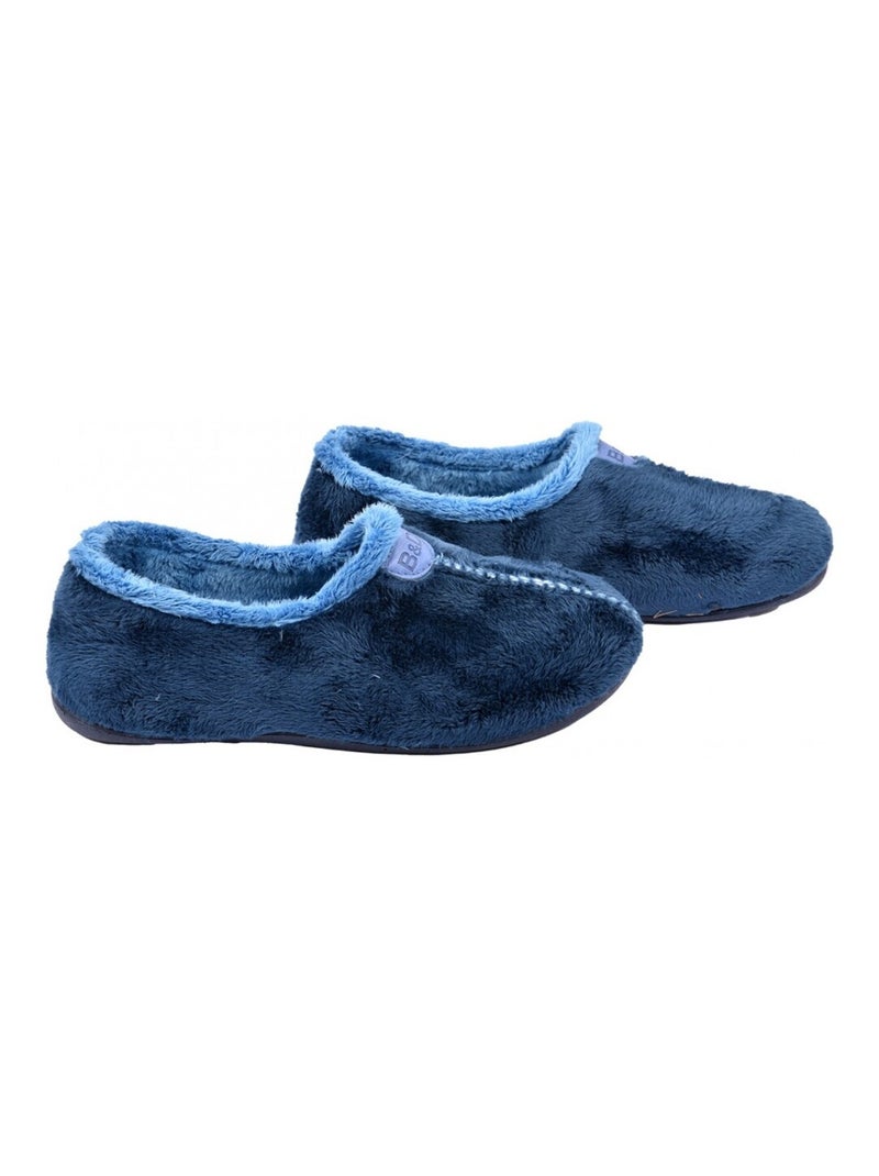 Charentaise Femme Pantoufle PREMIUM Bleu marine - Kiabi