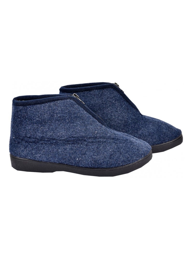 CHARENTAISE Femme Pantoufle PREMIUM Bleu marine - Kiabi