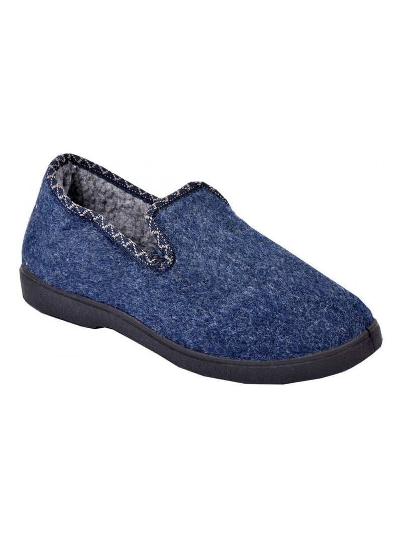 CHARENTAISE Femme Pantoufle PREMIUM Bleu marine - Kiabi