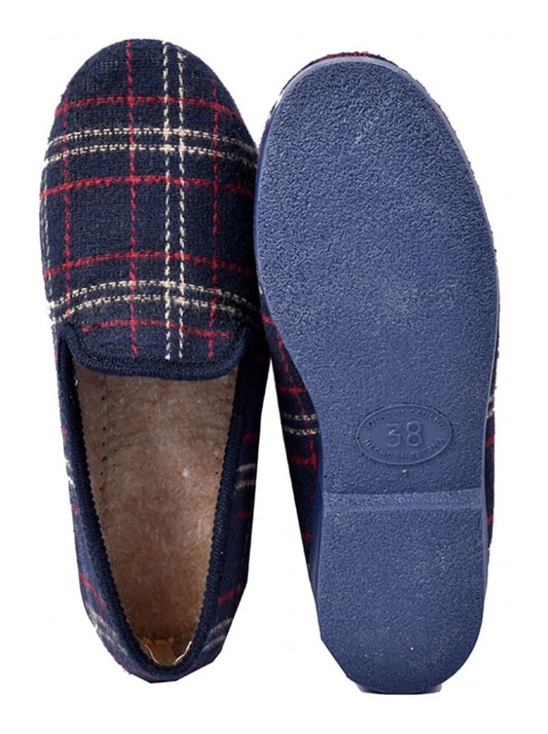 CHARENTAISE Femme Pantoufle PREMIUM Bleu marine - Kiabi