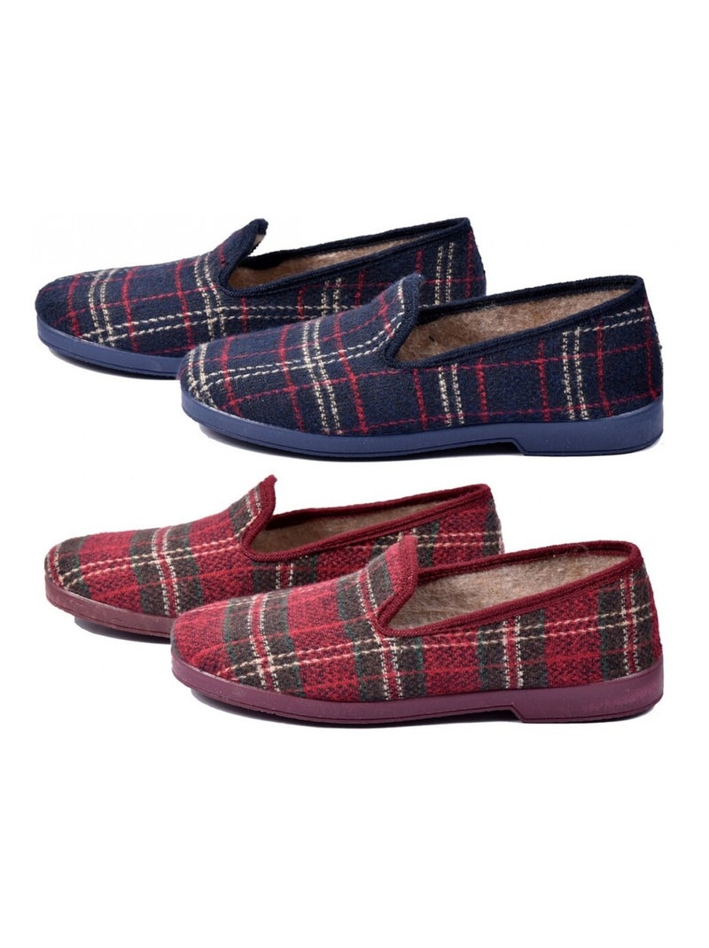 CHARENTAISE Femme Pantoufle PREMIUM Bleu marine - Kiabi