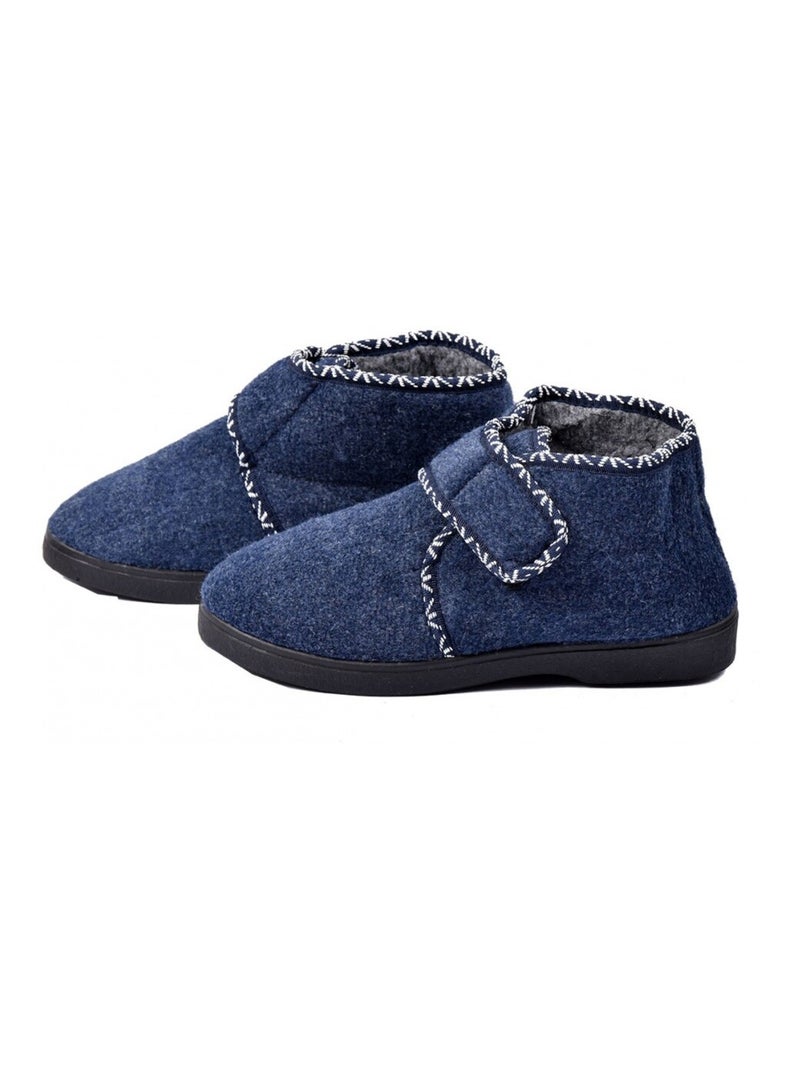CHARENTAISE Femme Pantoufle PREMIUM Bleu marine - Kiabi
