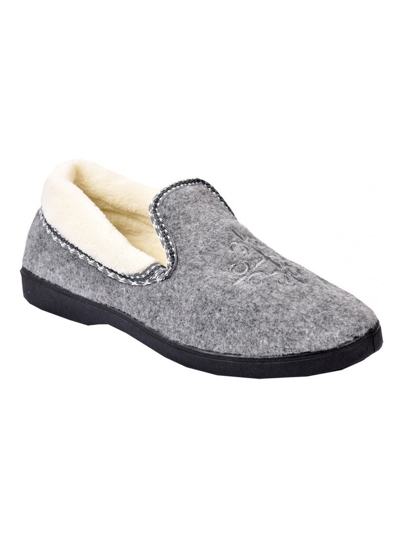 CHARENTAISE Femme Pantoufle PREMIUM Gris - Kiabi