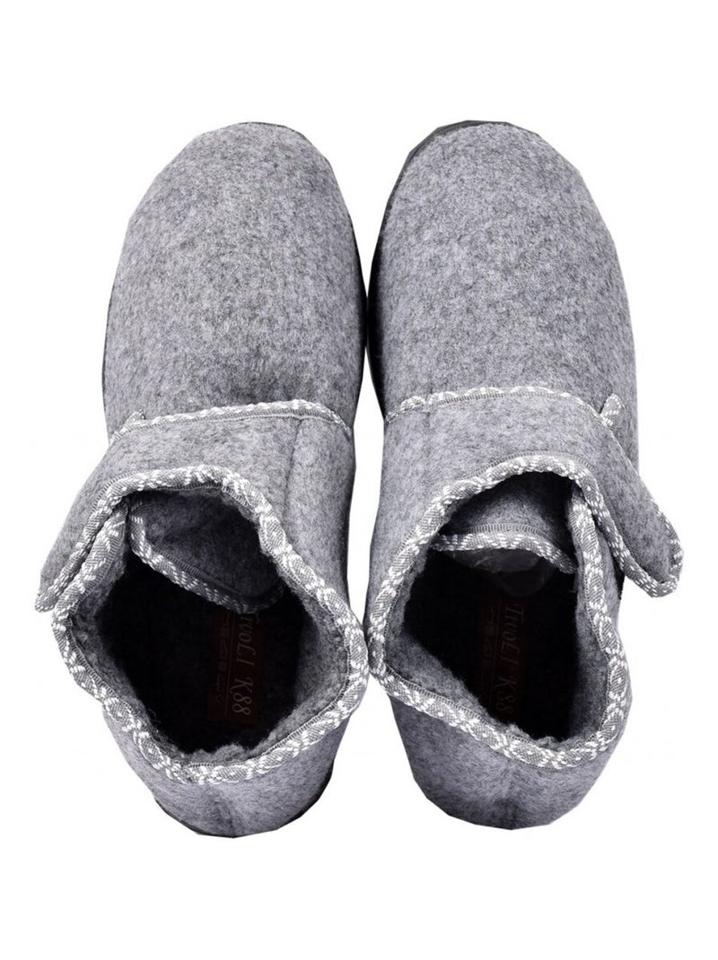 CHARENTAISE Femme Pantoufle PREMIUM Gris - Kiabi