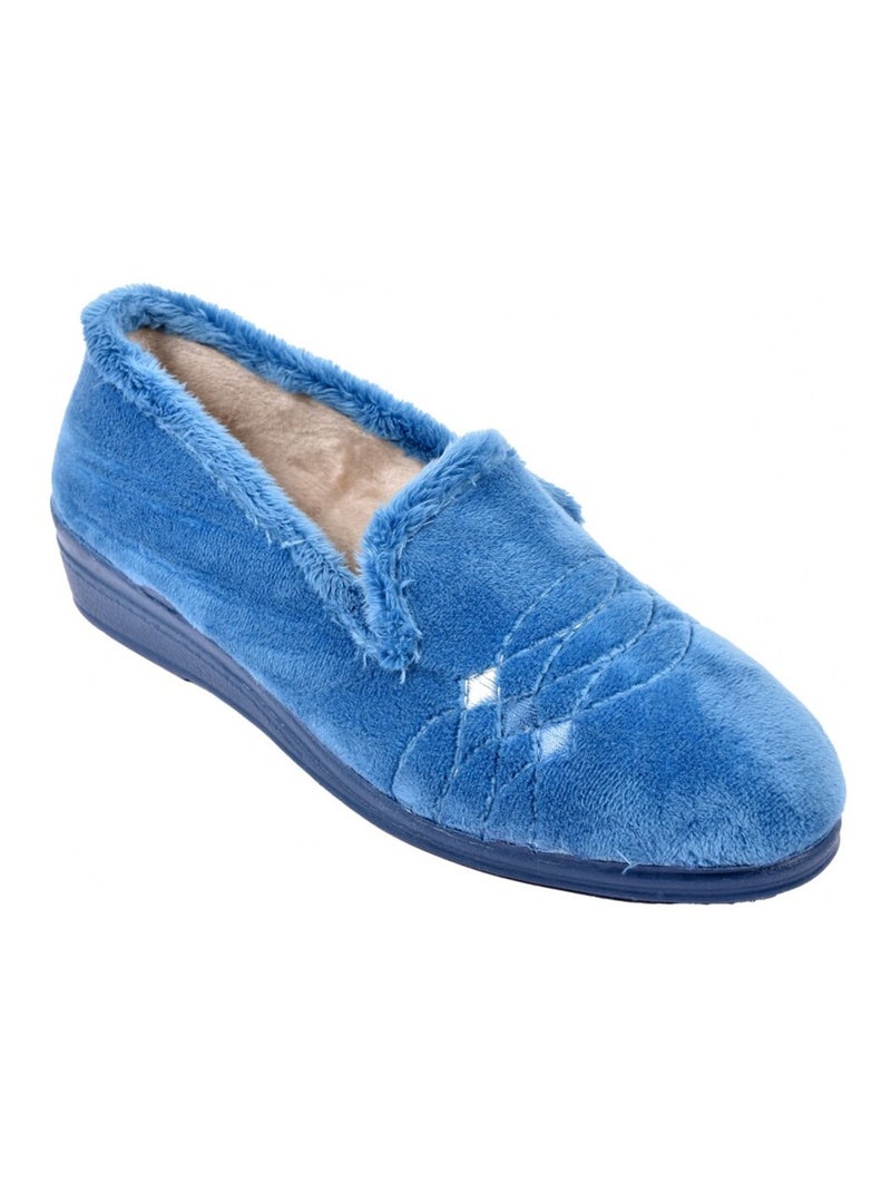 Charentaise Femme PREMIUM FANTAISIE Bleu - Kiabi