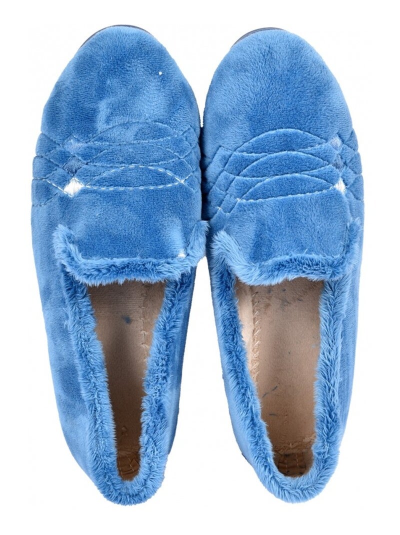 Charentaise Femme PREMIUM FANTAISIE Bleu - Kiabi