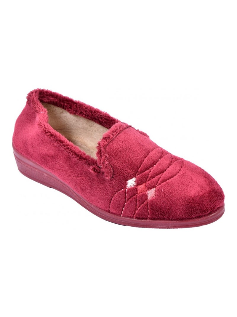 Charentaise Femme PREMIUM FANTAISIE Bordeaux - Kiabi