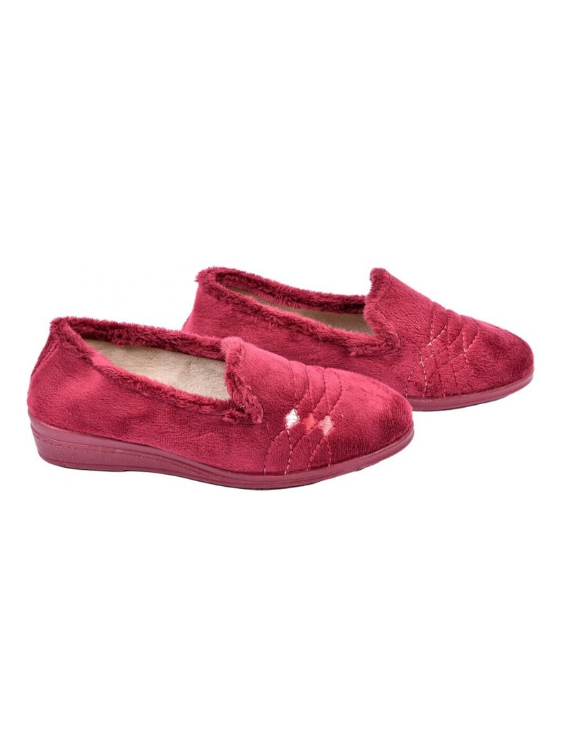 Charentaise Femme PREMIUM FANTAISIE Bordeaux - Kiabi
